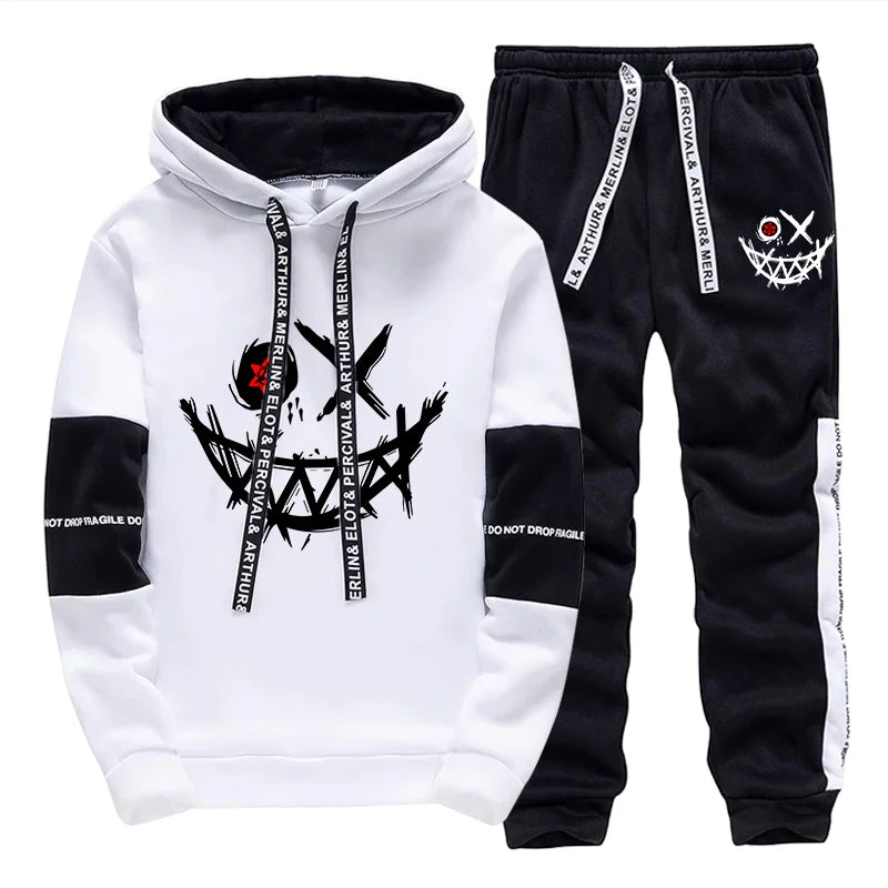 Damen / Herren Einzelteile oder Set ; Trainingsanzug Bedrucktes Sweatshirt + Sweatpants Freizeit Hoodie Hosen Streetwear