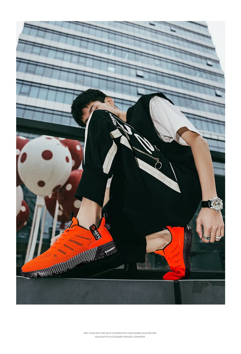 Neue Herren Laufschuhe Atmungsaktive Outdoor-Sportschuhe Leichte Sneakers für Herren Bequeme Sporttrainingsschuhe