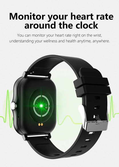 LAXASFIT 2025 Neue Herren Smartwatch Damen Geschenk Voller Touchscreen Sport Fitness Uhr Bluetooth-Anruf Smartwatch
