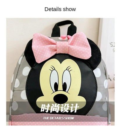 Disney Cartoon-Rucksack für Babys Jungen und Mädchen Minnie Mickey Mouse Kinder Süßer Schulranzen Kindergarten-Rucksack Geschenk für Kinder