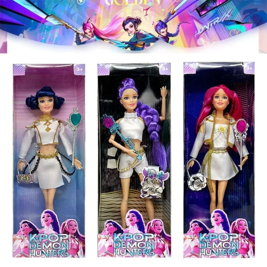 NEUE Puppenspielzeug KPOP Demon Hunters Actionfigur Spielzeug Rumi Mira Zoey Schöne Prinzessin Baby Puppe aus Plastik DIY Spielzeug für Mädchen