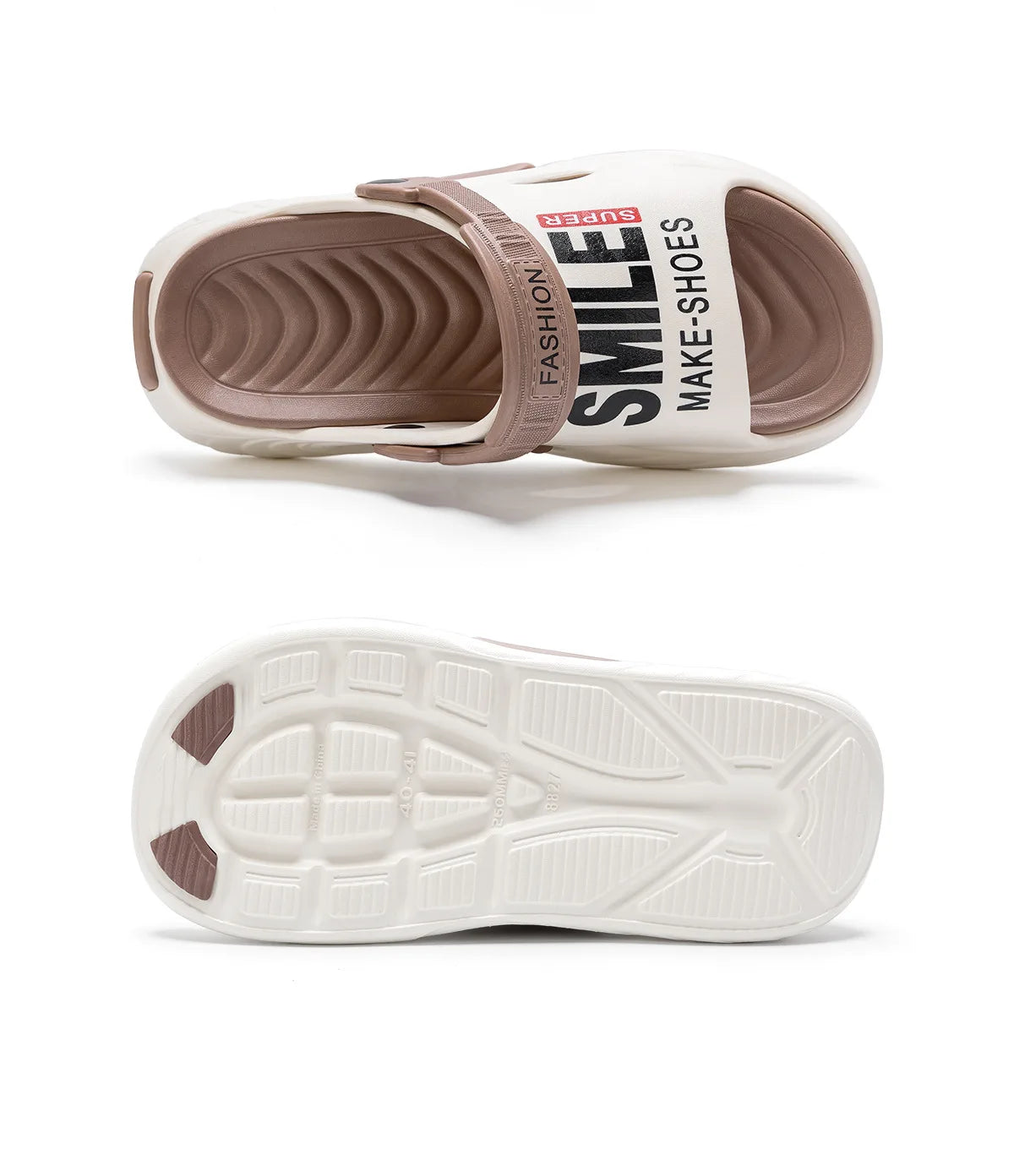 Shevalues Herren Sommer Hausschuhe Dicke Sohle Strand Slides Badezimmer Anti-Rutsch Hausschuhe Ultraleichte Buchstaben Hausschuhe Herren Sportschuhe