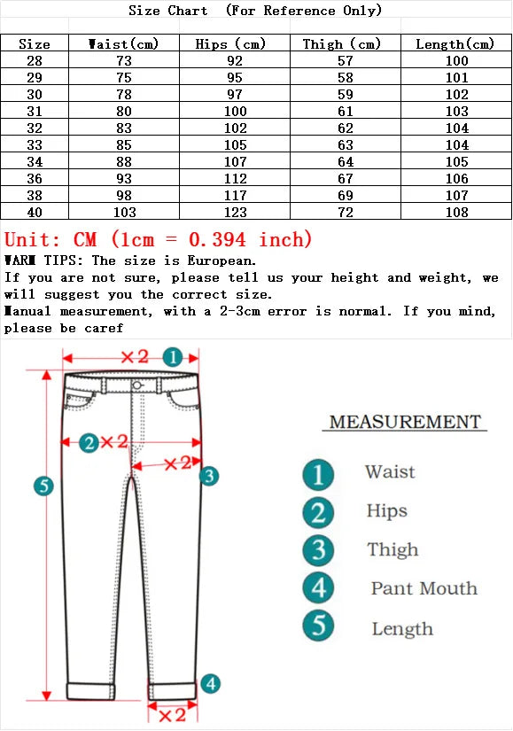 Herren Klassische Modemarke Jeans Homme Mann Weiche Stretch Schwarze  Denim Hosen Herrenhosen