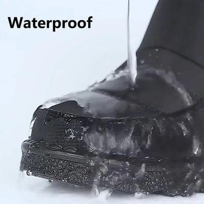 Wasserdichte Schneestiefel für Frauen Rutschfeste Warme Winterschuhe Damen Verdickte Plüschplattform Stiefeletten Gepolsterte Schuhe