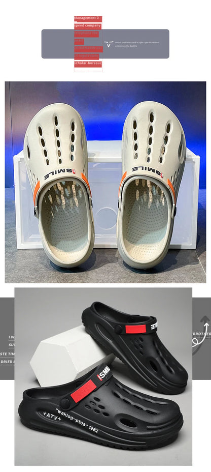Klassische Clog Herren Freizeit Sandalen Unisex Geschlossene Zehen Slip-Ons Outdoor Herren Atmungsaktive Strand Schuhe Hausschuhe