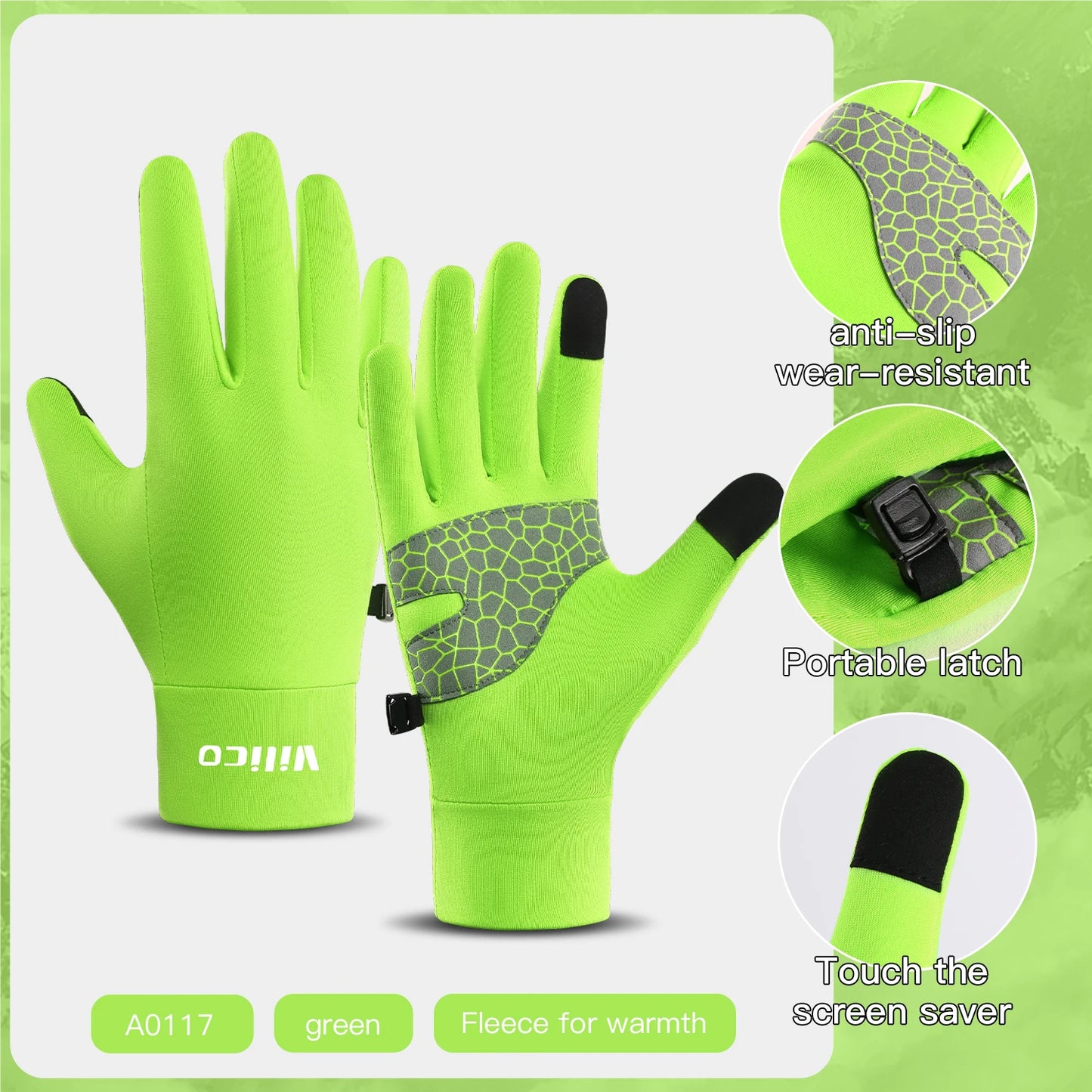Guantes deportivos de otoño e invierno para padres e hijos para niños para correr y andar en bicicleta, compatibles con pantalla táctil, con forro polar, protección contra el frío, guantes de ciclismo