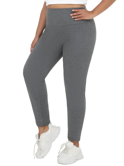 3er-Pack Plus-Size Leggings für Damen, superweich, mit Fleecefutter, Workout-, Yoga- und Laufhosen, thermisch, warm für kaltes Winterrunning