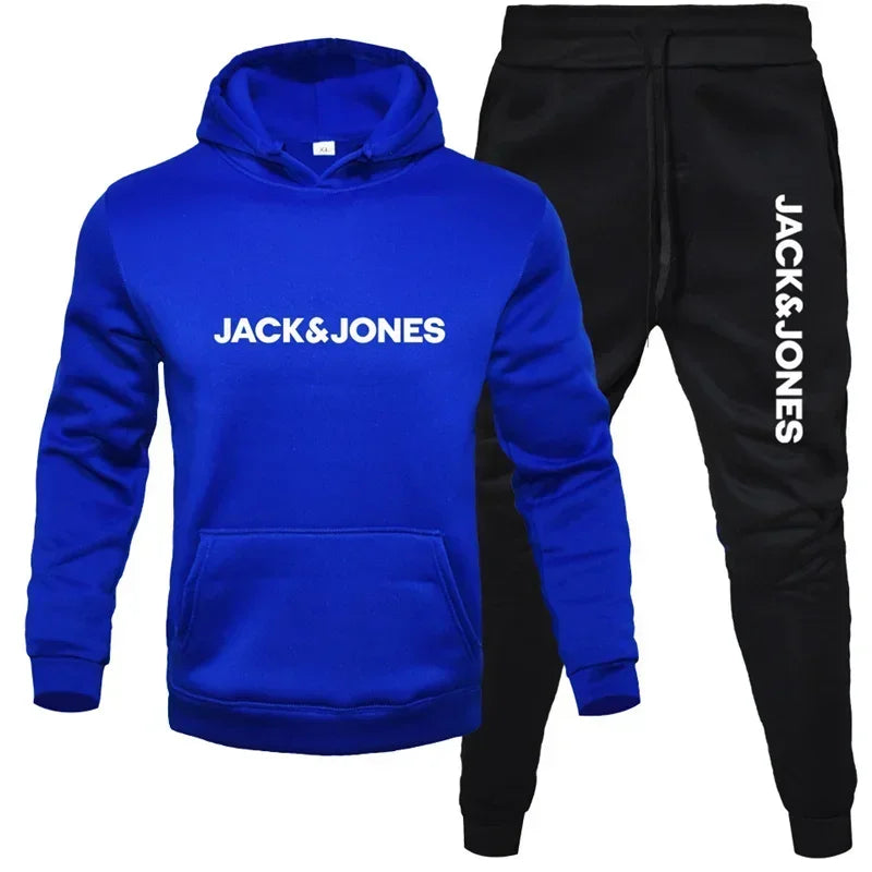 2025 Herbst/Winter Herren Jogging-Fitness-Sportbekleidungs-Set: Modischer Sweatshirt mit langen Ärmeln + Freizeithose 2-teiliges Set
