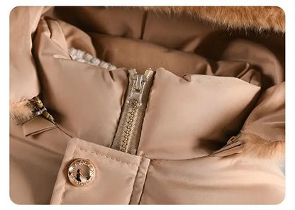 Große Winterjacken für Mädchen Halten warm Dicke Weihnachtsjacke Herbst Kapuzenjacke Reißverschluss Wasserdichte Oberbekleidung Kinderkleidung 3-12 Jahre