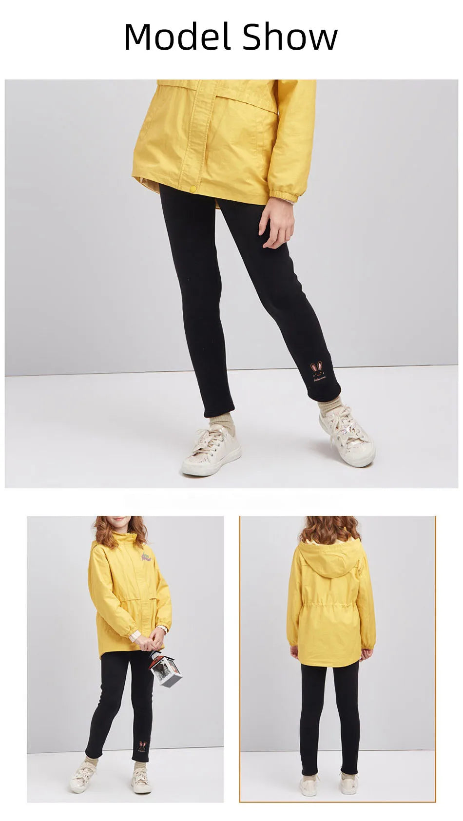 2025 Kinderleggings Mädchen Fleecegefütterte Thermohose Baby Freizeithose Kinder Warme Hoses Elastic Bunny Tights 3-8 Years