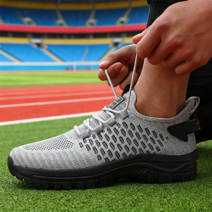 Modische gelbe Sportschuhe für Herren, atmungsaktive Mesh-Sneaker, leichte rutschfeste Outdoor-Laufschuhe, lässige Schuhe, modische Fitnessschuhe