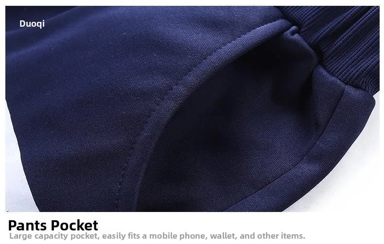 Trendiger Hoodie Herren Stehkragenjacke Lässige Sportbekleidung Lange Hose Frühling Herbst Jugend Große Größen Kleidung Set