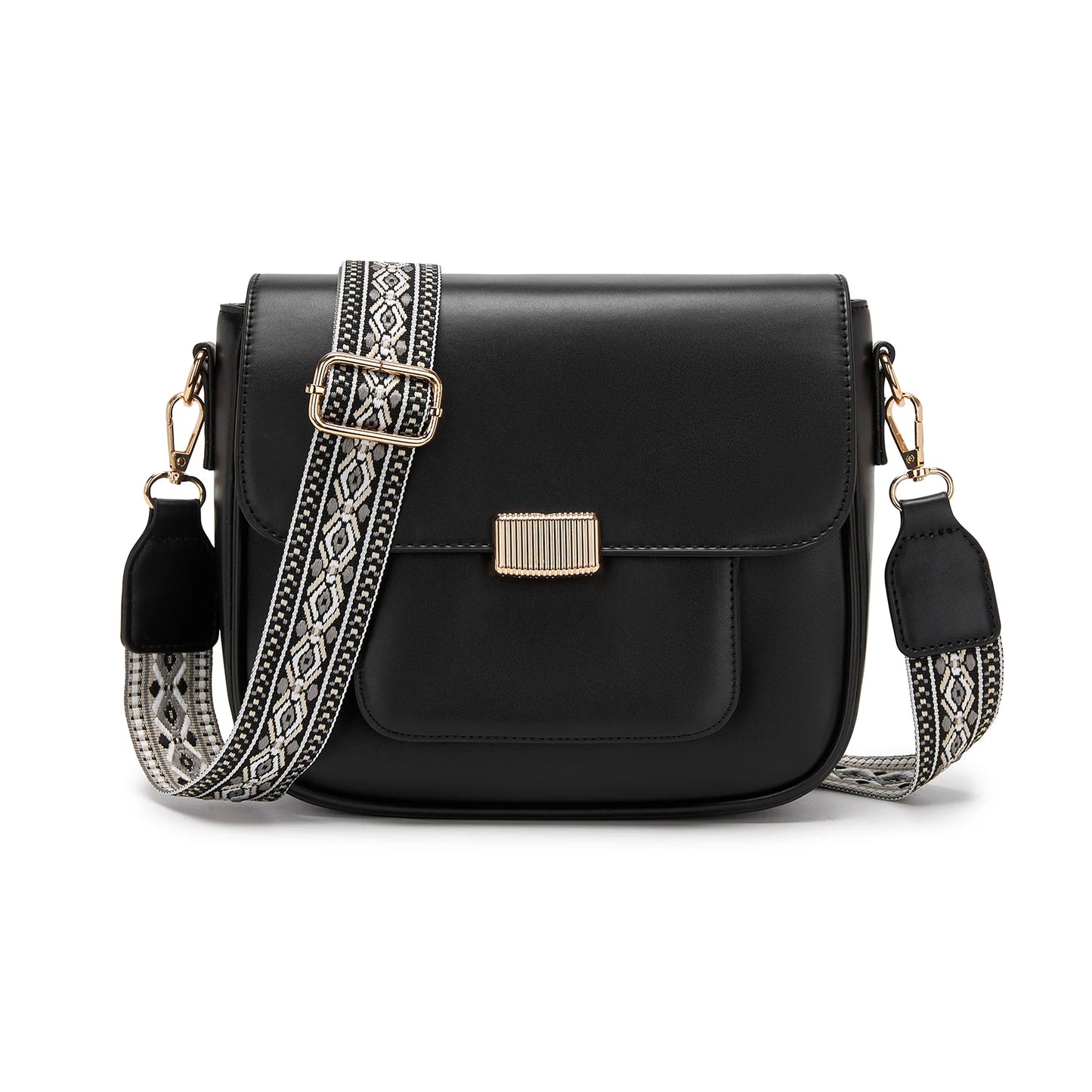 Miss Lulu DAMEN Umhängetasche Medium Schultertasche mit abnehmbarem Riemen für Frauen Mehrfarbig