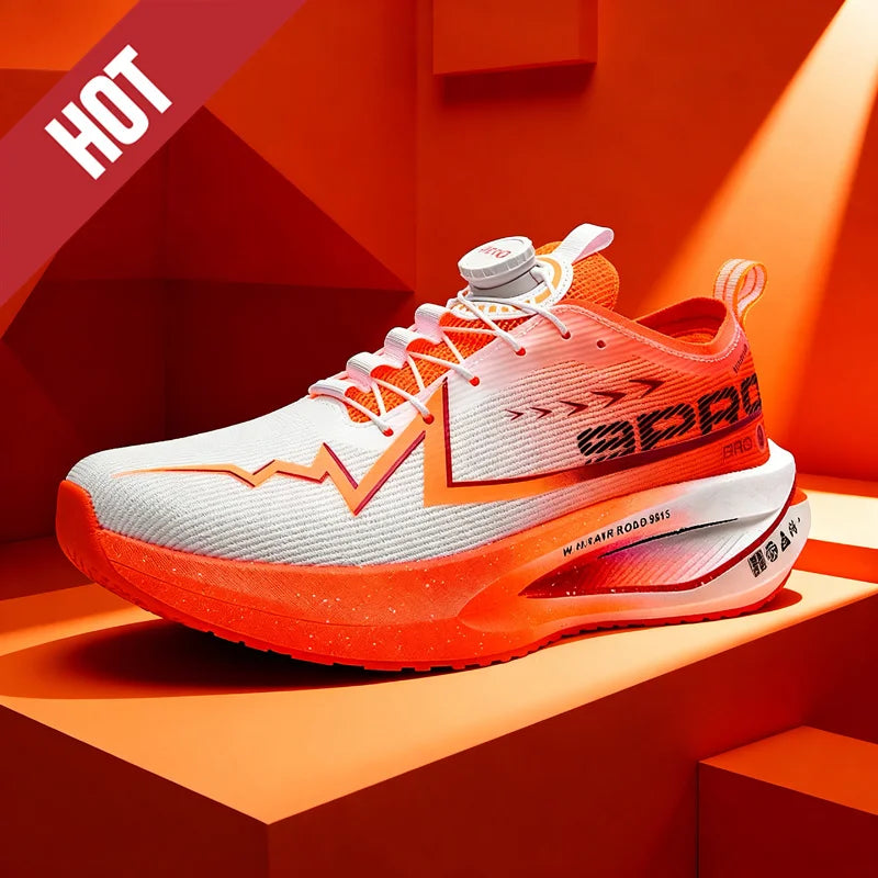 Fluoreszierende Laufschuhe Kohlefaserplatte Marathon Herren Sport Atmungsaktiv Leicht Damen Bequeme Sportliche Sneakers Freizeit