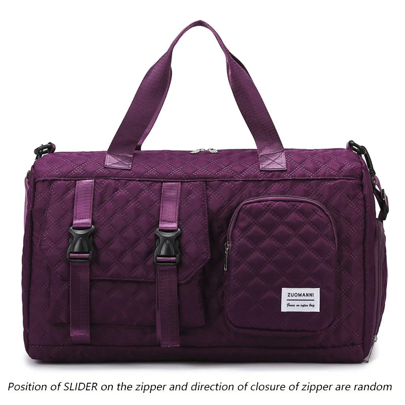 Langlebige Nylon-Reisetasche, tragbare Sport- und Fitness-Tasche , Schulter-Duffel-Trainingsbag, geräumig, Argyle