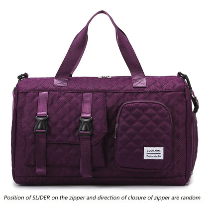 Langlebige Nylon-Reisetasche, tragbare Sport- und Fitness-Tasche , Schulter-Duffel-Trainingsbag, geräumig, Argyle