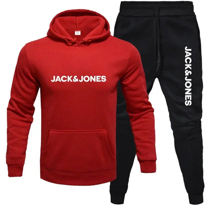 2025 Herbst/Winter Herren Jogging-Fitness-Sportbekleidungs-Set: Modischer Sweatshirt mit langen Ärmeln + Freizeithose 2-teiliges Set