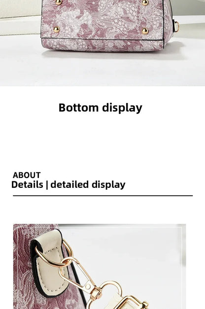 Modische Feen-Handtasche für Damen, Schulter- und Umhängetasche, elegante Ausstrahlung, PU-Leder, Polyesterfaser, inneres Reißverschlussfach