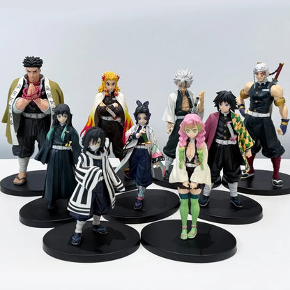 Heißes Demon Slayer Anime Actionfigur Kamado Tanjirou Agatsuma Zenitsu Nezuko Modellspielzeug Kimetsu No Yaiba Krieger Actionfigur