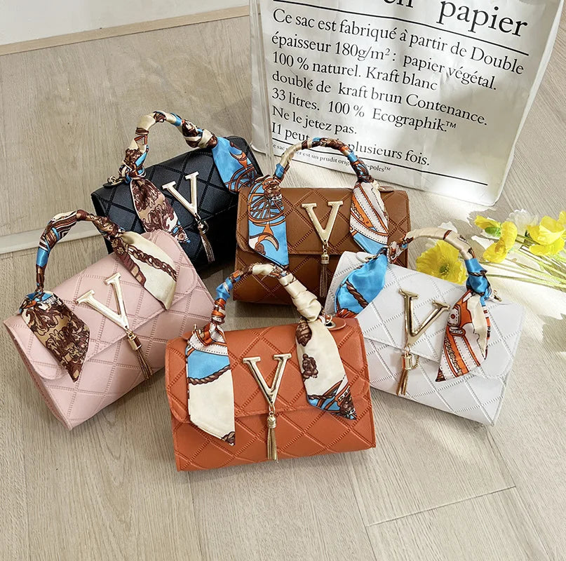 Damen Stepp-Tartan-Handtasche Kleine quadratische Tasche Umhängetasche Schultertasche Personalisierte koreanische Stil Herbst Winter Mode Tasche