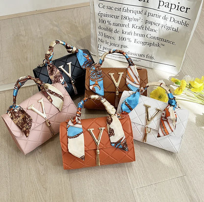 Damen Stepp-Tartan-Handtasche Kleine quadratische Tasche Umhängetasche Schultertasche Personalisierte koreanische Stil Herbst Winter Mode Tasche