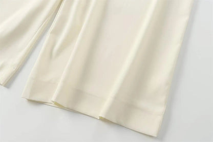 TFMLN Fashion Damenanzug Hosenanzüge Ärmelloses V-Ausschnitt Top mit Gürtel Gerade Hose Set 2025 Frühling Sommer Büro 2-teiliger Set