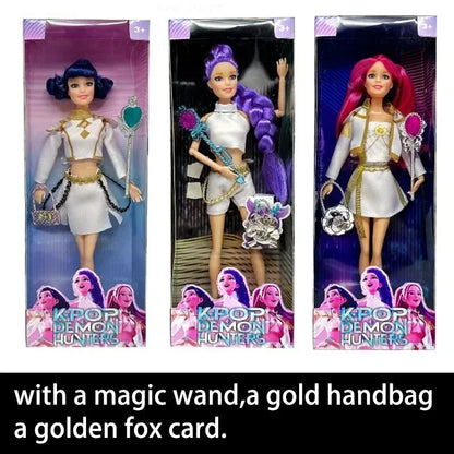 NEUE Puppenspielzeug KPOP Demon Hunters Actionfigur Spielzeug Rumi Mira Zoey Schöne Prinzessin Baby Puppe aus Plastik DIY Spielzeug für Mädchen