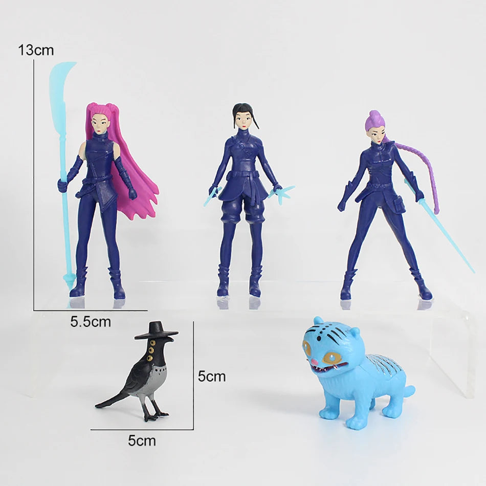 Heiß verkaufende Jägerin Anime-Figuren Spielzeug Süße PVC Rumi Mira Zoey Action-Figur Modellpuppen Kinder Geburtstag Dekoration Spielzeug Geschenke