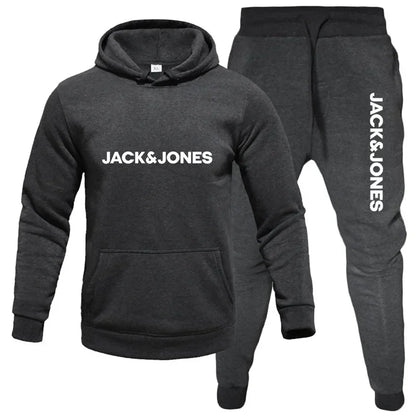 2025 Herbst/Winter Herren Jogging-Fitness-Sportbekleidungs-Set: Modischer Sweatshirt mit langen Ärmeln + Freizeithose 2-teiliges Set