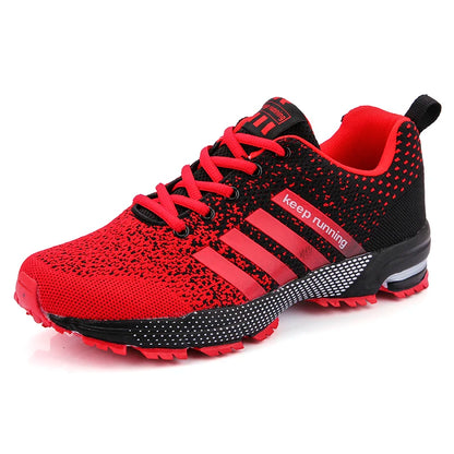 Neue Herren- und Damen-Sportschuhe mit fliegendem Mesh-Obermaterial für Frühling und Sommer, atmungsaktiv, bis EU Grösse 45.5