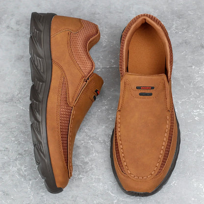 Herren Kunst-Lederschuhe Lässige Schuhe Atmungsaktive Loafers Herren Sneaker Neue Bequeme Lederschuhe Flache Schuhe Herren Sneaker