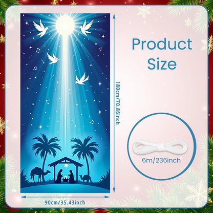 Weihnachts-Flaggenbanner für die Veranda, Türbanner, Weihnachtsdekorationen für Zuhause 2025, Ornamente, Weihnachtsgeschenke, Navidad, Neujahrsdekoration 2026