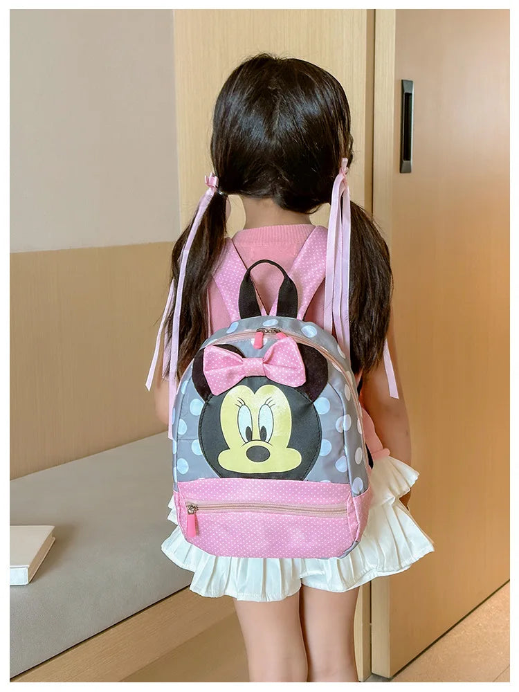 Disney Cartoon-Rucksack für Babys Jungen und Mädchen Minnie Mickey Mouse Kinder Süßer Schulranzen Kindergarten-Rucksack Geschenk für Kinder