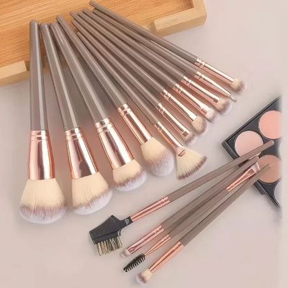 15-teiliges Profi-Make-up-Pinsel-Set – Für Puder, Lidschatten, Foundation, Kontur, Rouge & zum Verblenden | Premium-Kosmetik-Tools