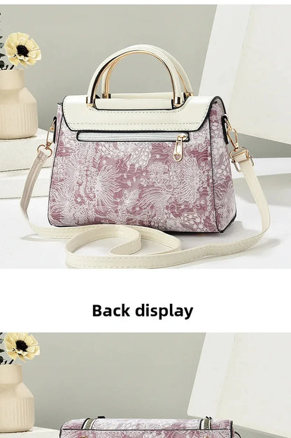 Modische Feen-Handtasche für Damen, Schulter- und Umhängetasche, elegante Ausstrahlung, PU-Leder, Polyesterfaser, inneres Reißverschlussfach