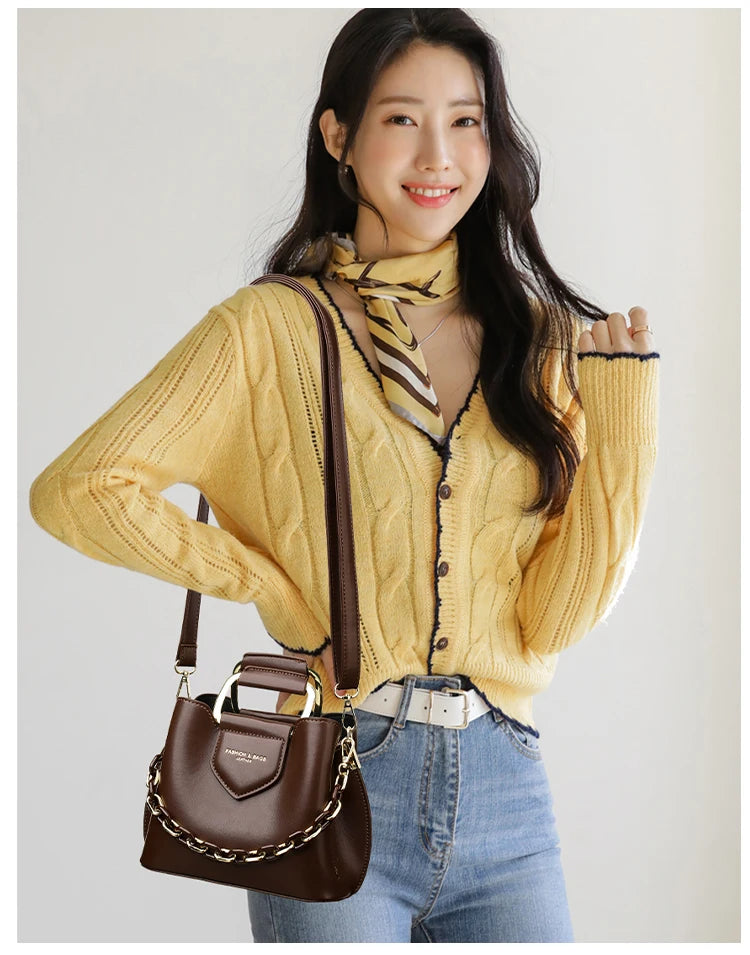 Neue Schultertaschen Hochwertiges PU für Frauen Mode Damenhandtasche Hochwertiges Design Fortschrittliche Unterarmtaschen