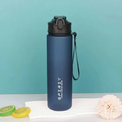 Sportwasserflasche mit Zeit-Tracking-Trinkhalm, auslaufsicherem Verschluss und klappbarem Deckel, ideal für unterwegs und Outdoor-Abenteuer
