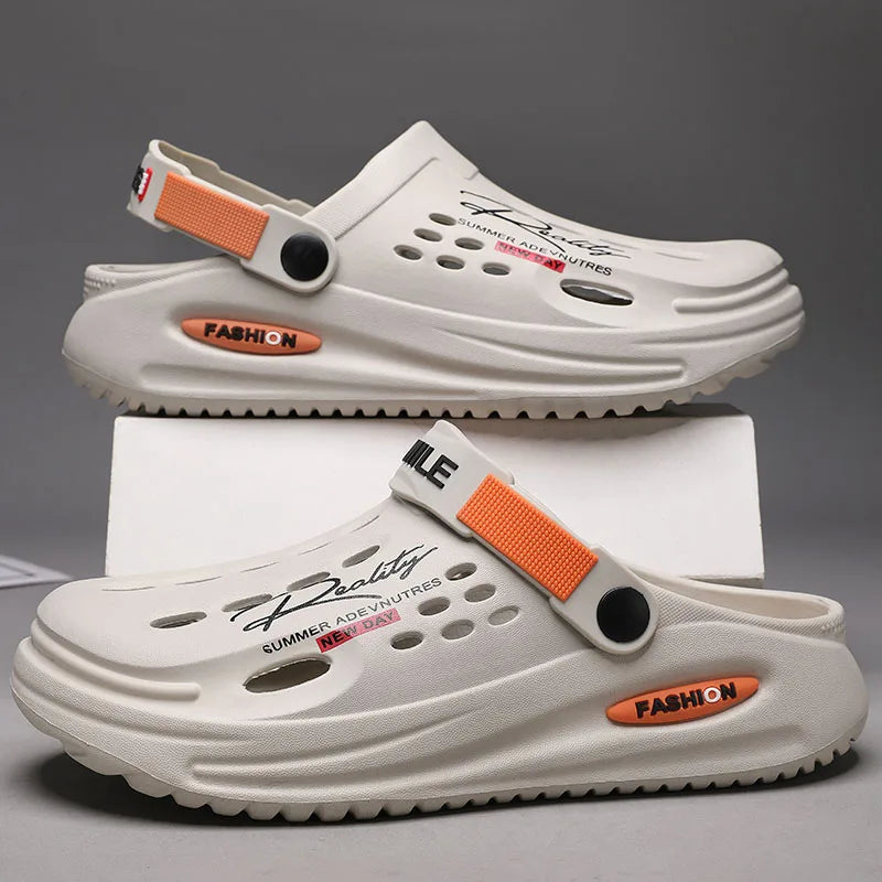 Klassische Clog Herren Freizeit Sandalen Unisex Geschlossene Zehen Slip-Ons Outdoor Herren Atmungsaktive Strand Schuhe Hausschuhe