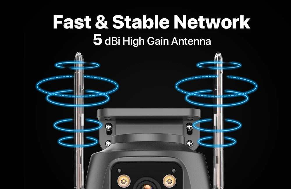 WONSDAR 4K PTZ WIFI Kamera Doppellinse Doppeltbildschirm IP Kamera Außenbereich HD Automatische Verfolgung Sicherheitsüberwachung CCTV Überwachung iCSee