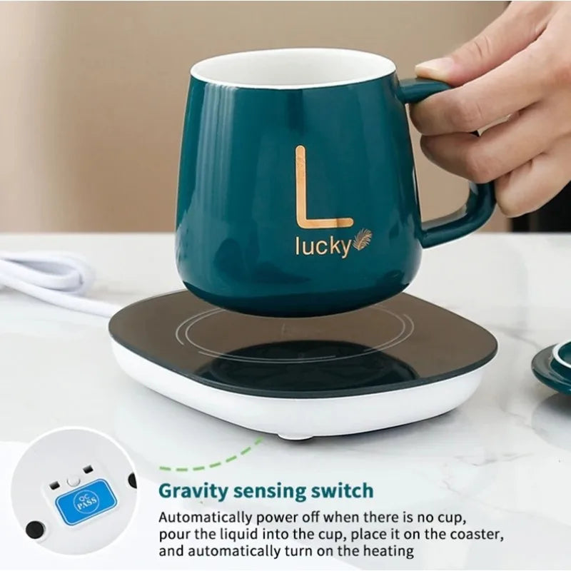 2025 warme und isolierte Kaffeetassen aus Keramik, konstant temperierte Tassen, 55-Grad-warme Keramiktasse mit Jiapin-Tassen-Geschenkbox-Sets