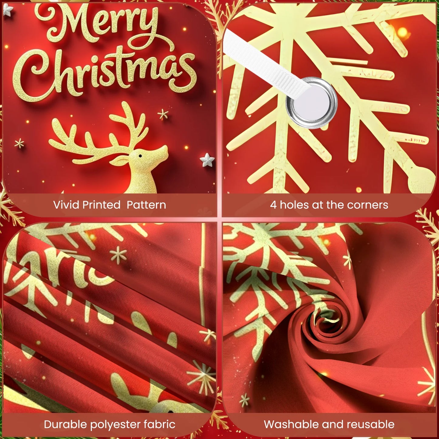 Weihnachts-Flaggenbanner für die Veranda, Türbanner, Weihnachtsdekorationen für Zuhause 2025, Ornamente, Weihnachtsgeschenke, Navidad, Neujahrsdekoration 2026