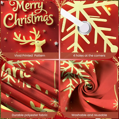 Weihnachts-Flaggenbanner für die Veranda, Türbanner, Weihnachtsdekorationen für Zuhause 2025, Ornamente, Weihnachtsgeschenke, Navidad, Neujahrsdekoration 2026