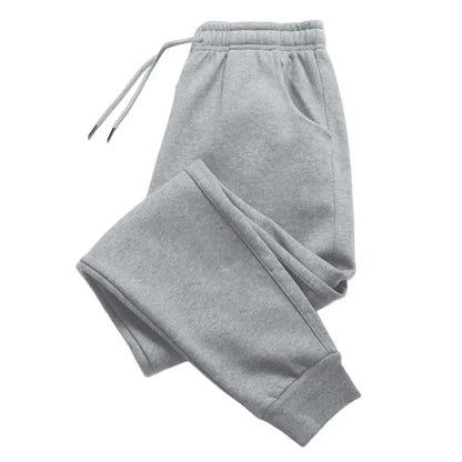 Damen-Sweatpants in Uni-Farbe, ganzjährig tragbar, modische Freizeit-Jogginghose, trendige Haus- und Outdoorhose mit Kordelzug, bequem