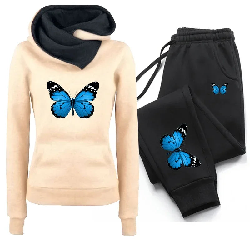 Damen Trainingsanzug Kapuzenpullover Langarm Freizeit Beliebte Einzelstücke Sweatshirts Tägliche Jogginghosen Komfort Outdoor Joggen Sport