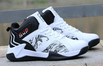 Neue rutschfeste Herren-Sneaker High-Top Herren-Basketballschuhe Luxuriöse bequeme Laufschuhe Modische vielseitige Freizeitschuhe