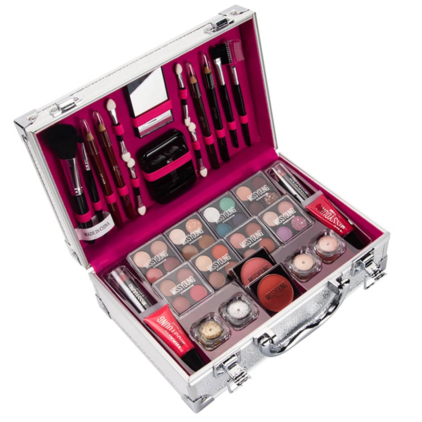 Make-up Starter-Set Professionelle Make-up Sets mit transparentem Etui Urlaub Schönheitsgeschenk-Set Starter-Kosmetik Vollständige Sets für Frauen
