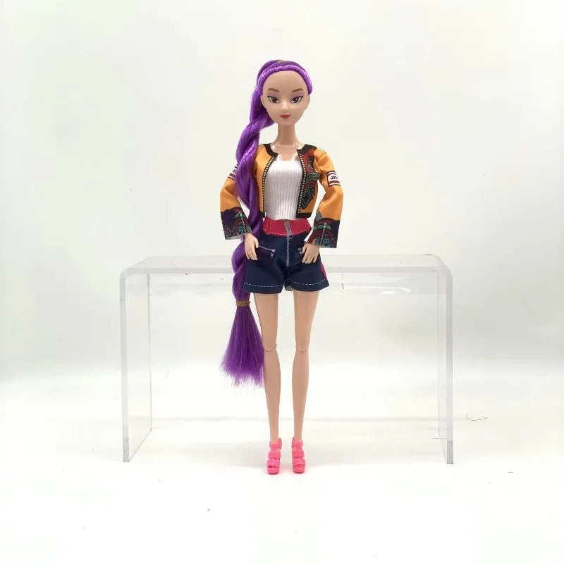 30cm Puppen Spielzeug Kpop Dämonenjäger Actionfigur Spielzeug Rumi Mira Zoey Schöne Prinzessin Babymädchen Puppen Kunststoff DIY Spielzeug für Mädchen