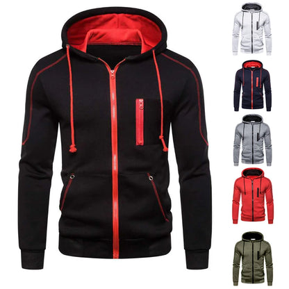 Herren Hoodie Schwarz Weiß Army Grün Rot Kapuzenfarbe Block Fleece Cooler Lässiger Winterbekleidung Pullover Hoodies Sweatshirts