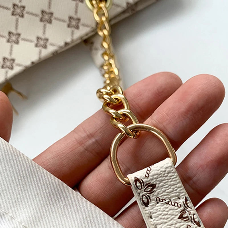 Neue Presbyopie-Handtasche, weiches Leder, große Kapazität, Damen-Tote mit hängendem Zubehör, Schultertasche