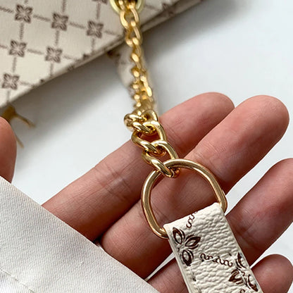 Neue Presbyopie-Handtasche, weiches Leder, große Kapazität, Damen-Tote mit hängendem Zubehör, Schultertasche